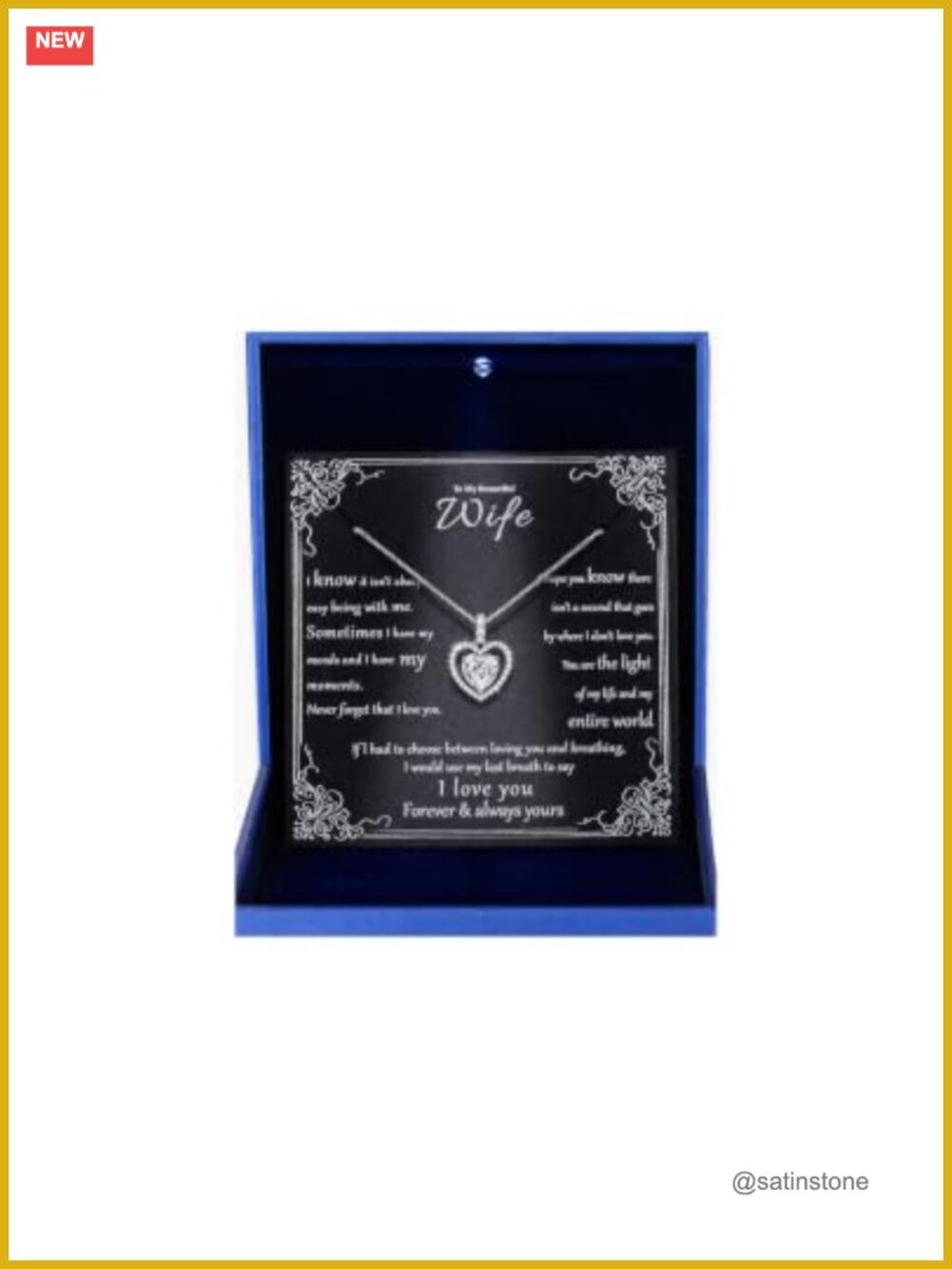 925 Sterling Silver Moissanite Heart Necklace 18k White Gold Filled